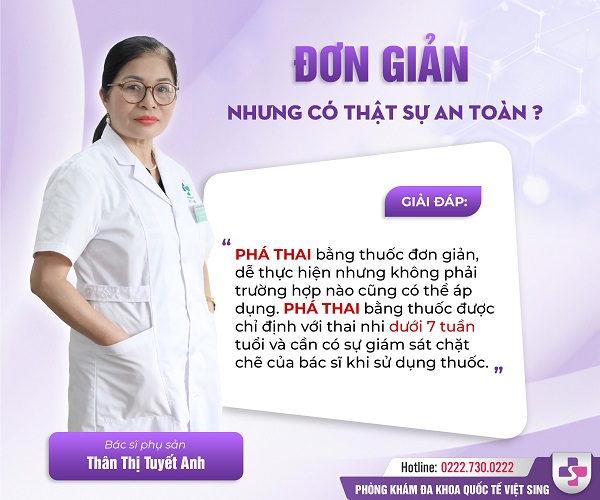 Phá thai an toàn – Chia sẻ tới từ bác sĩ chuyên khoa Phụ sản hơn 30 năm kinh nghiệm