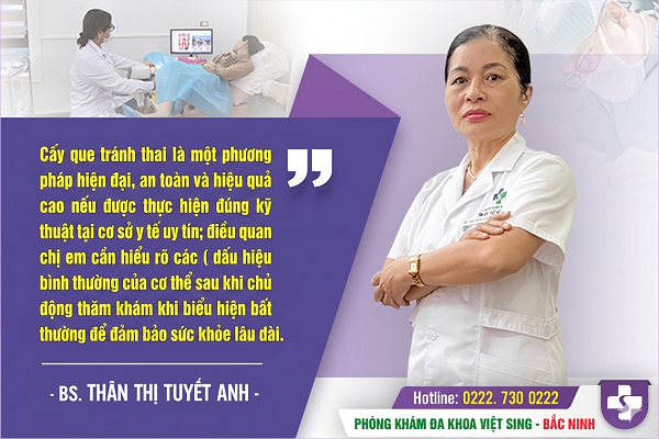 Cấy que tránh thai: Phân biệt dấu hiệu bình thường và bất thường